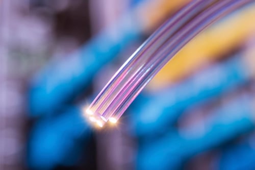 Optic fiber cables being tested for the wind power industry