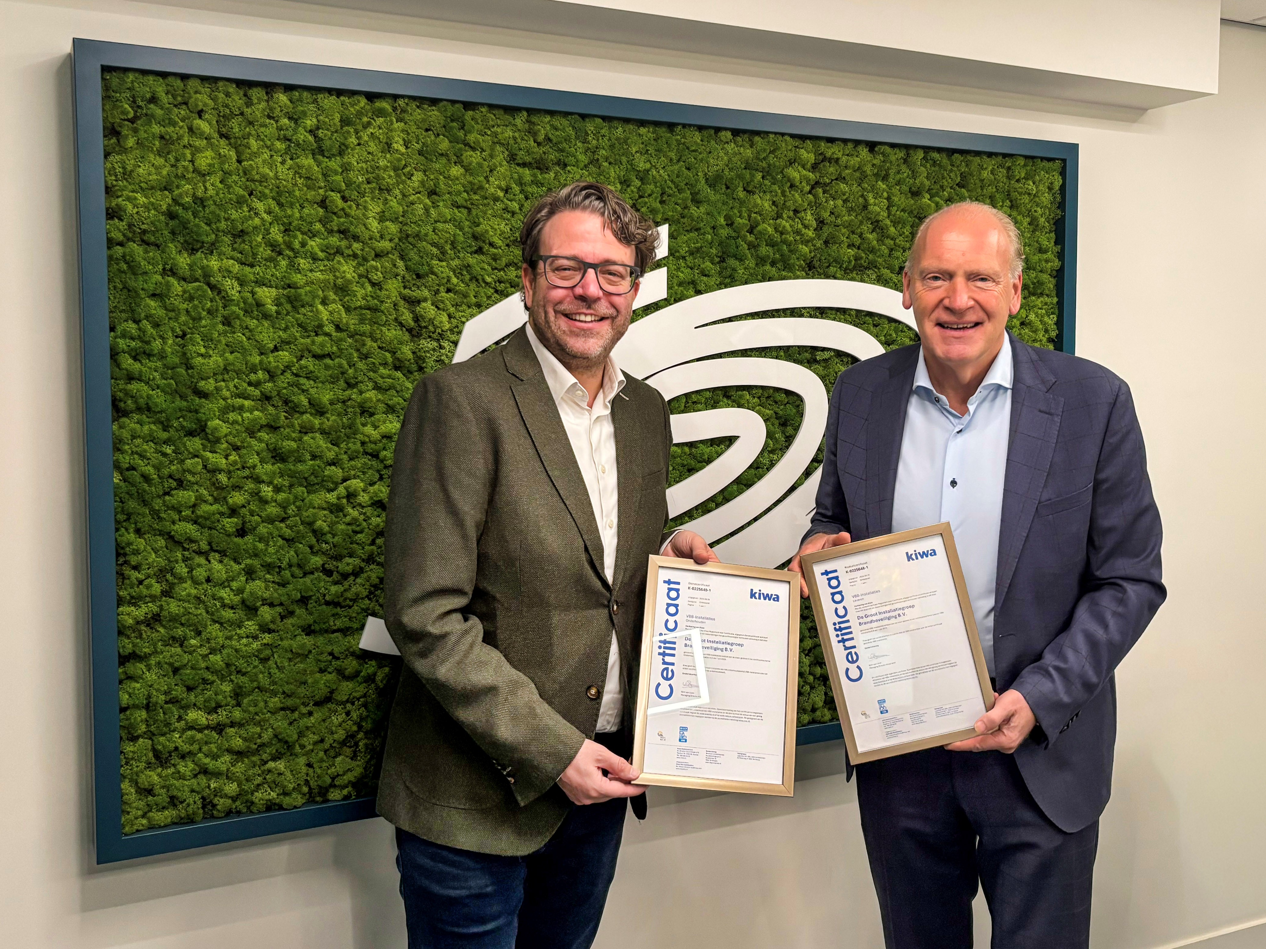 Kiwa reikt multisite-certificaat uit aan De Groot Installatiegroep 