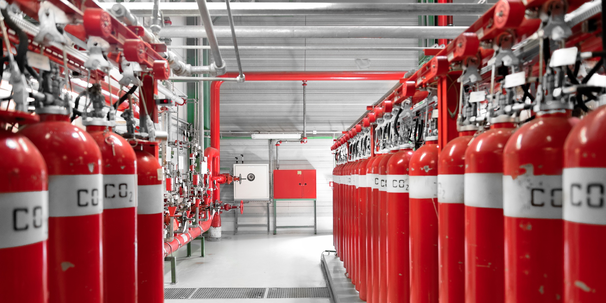 Extinguishing gas system