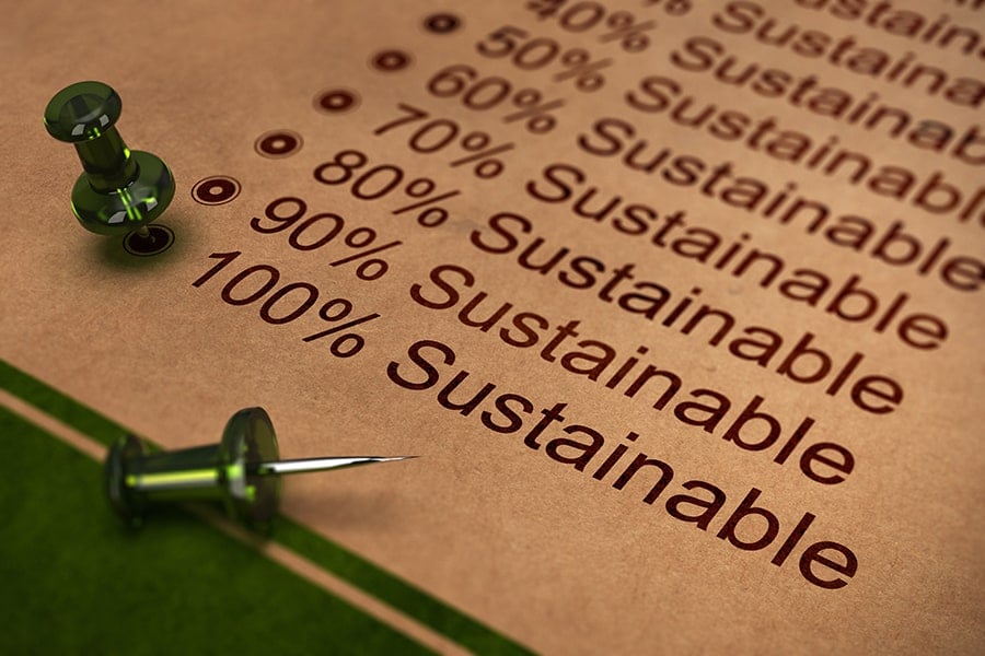 Percentage of sustainability
