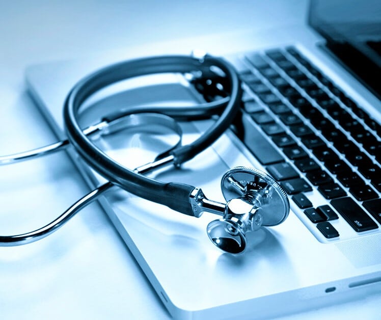 Stethoscope on a tablet