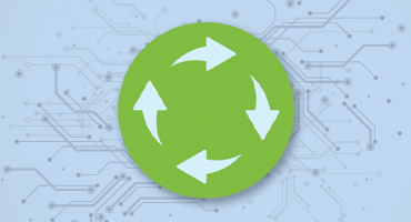 Illustration describing the inspection recycling process by digitally track your facility’s health status over time. 